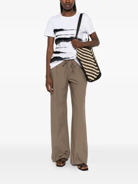Tricou Max Mara cu paiete alb