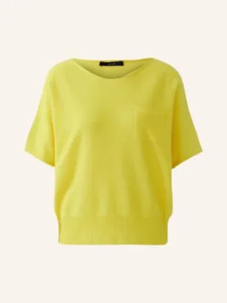 Oui Pletené Tričko žlutá