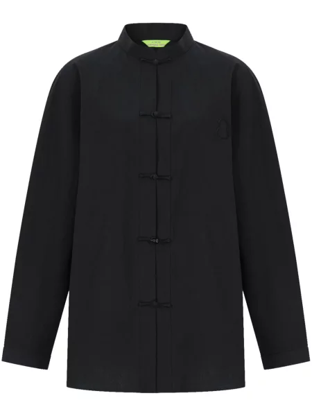 Блуза Shanghai Tang със стояща яка черно