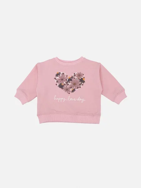 Дитячий Світшот YUKI рожевий