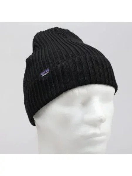 Zimní čepice Patagonia Fishermans Rolled Beanie black černý