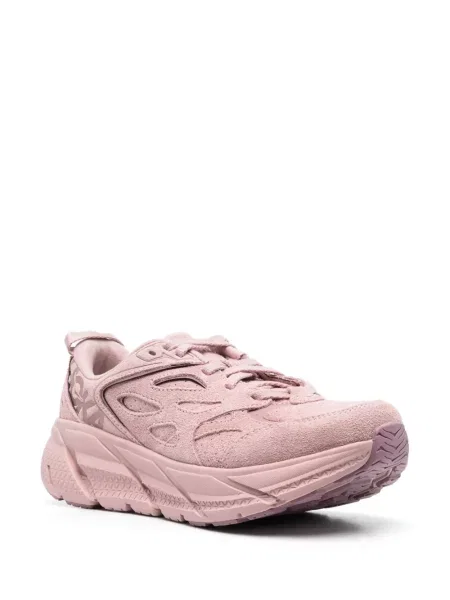 Sneakers Hoka σουέντ ροζ