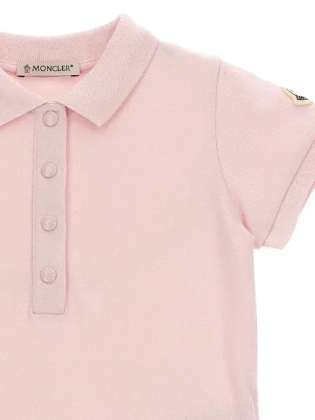 Dětské košilové šaty Moncler Enfant růžové