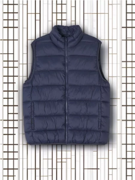 Sinsay Kamizelka pikowana granatowy