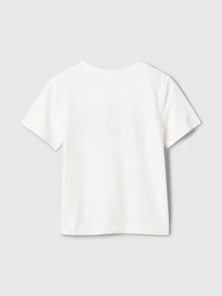 Tricou copii Gap alb