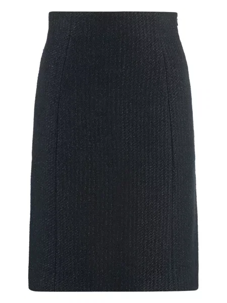 Fustă tip creion St. John tricotate negru
