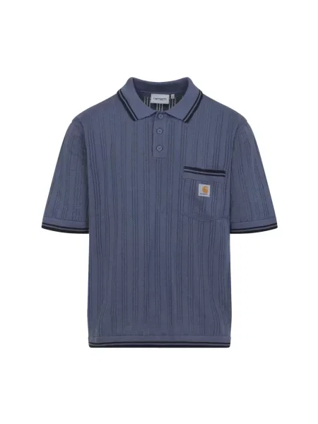 Koszulka polo Carhartt Wip niebieska