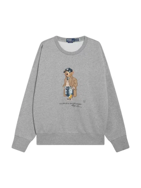 Bluza Polo Ralph Lauren retro szara