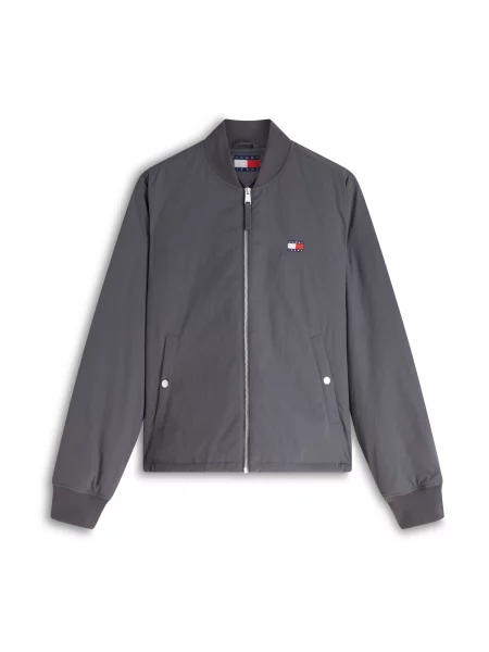 Tommy Jeans Geacă de primăvară-toamnă gri