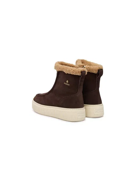 Škornji Furla Wallabee rjava