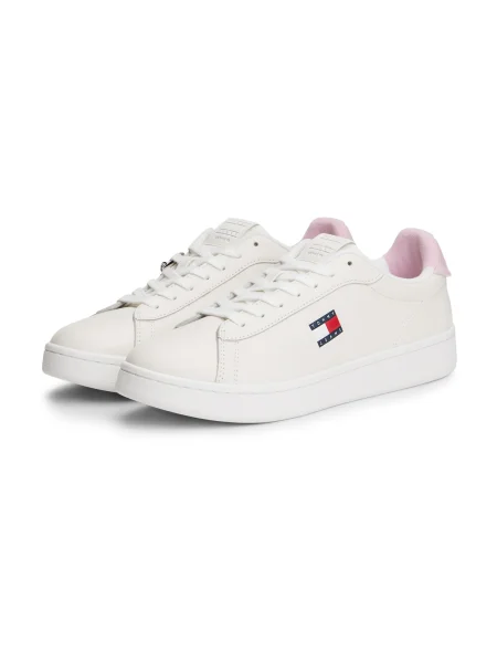 Sneakers Tommy Jeans Archive Valentines Écru alb