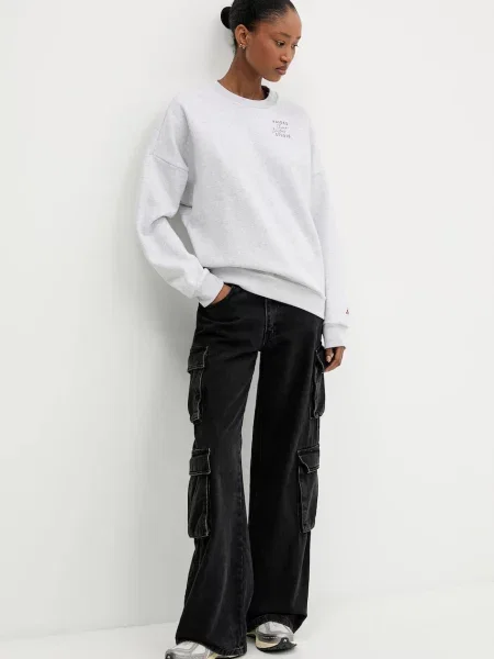 Кофта adidas з принтом сірий