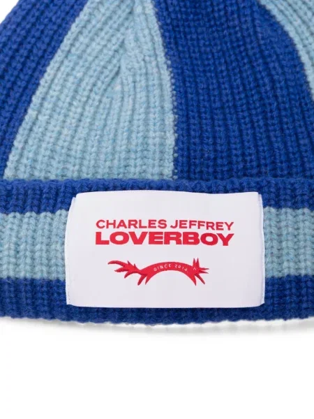 Ριγέ σκούφος Charles Jeffrey Loverboy μπλε