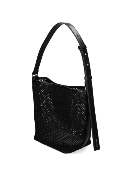 Geantă de mână Calvin Klein cu autograf negru