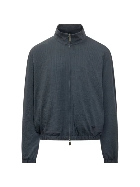 Geacă bomber Emporio Armani albastru
