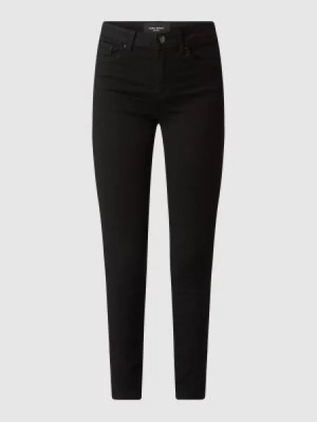 Jeansy z dodatkiem streczu model ‘Tanya’ Vero Moda czarne