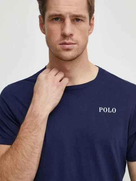 Tričko Polo Ralph Lauren tmavomodrá s potiskem