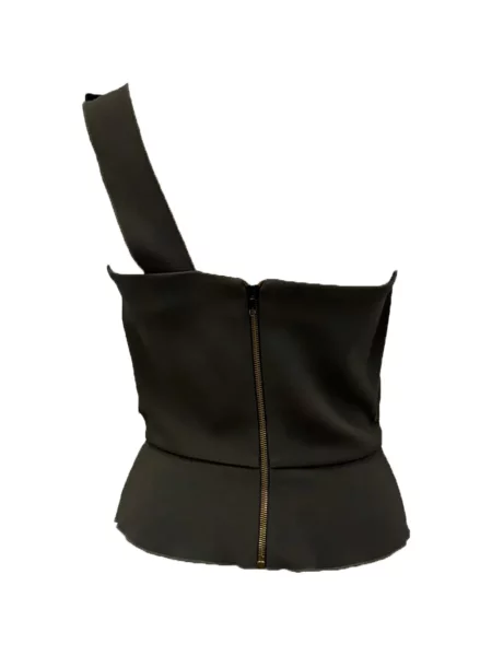 Top Roland Mouret asimetric verde