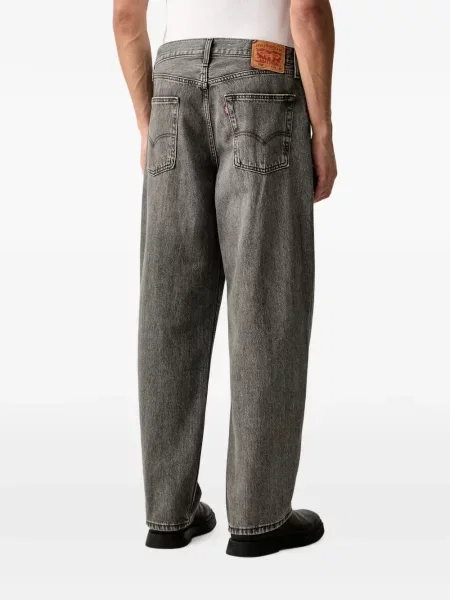Pantaloni scurți din denim Levi's® din dantelă zdrențuiți cu talie înaltă albastru