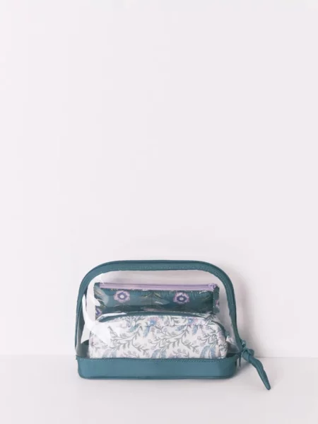 Козметична чанта women'secret 3 броя зелено