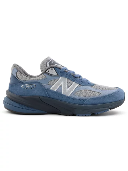 Sneakersy New Balance 990 retro zamszowe niebieskie