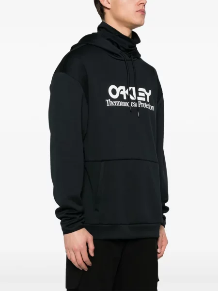 Hanorac cu glugă Oakley cu imagine negru