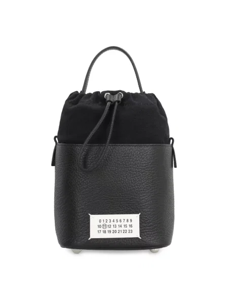 Lniany kapelusz Maison Margiela retro wiązany czarny
