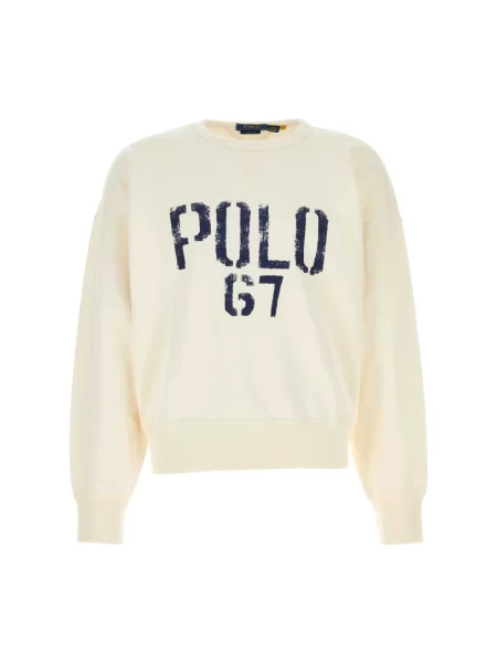 Lniana bluza Polo Ralph Lauren biała