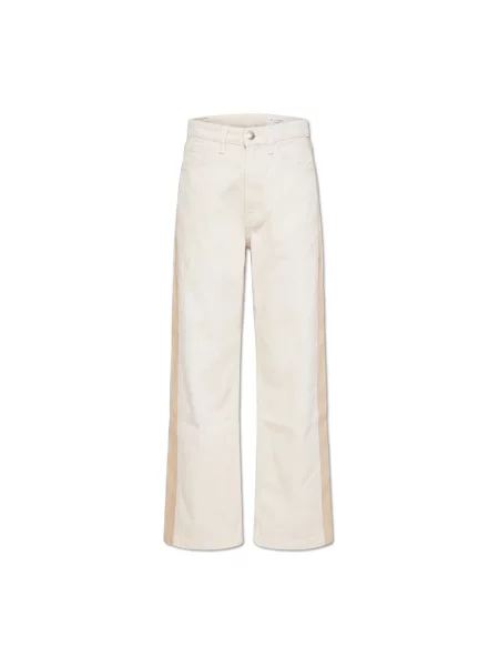 Szerokie jeansy Rag & Bone beżowe