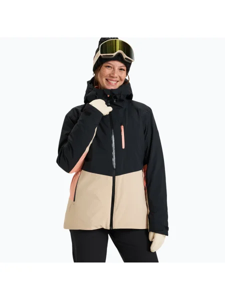 Geacă de snowboard pentru femei ROXY Peakside true black negru