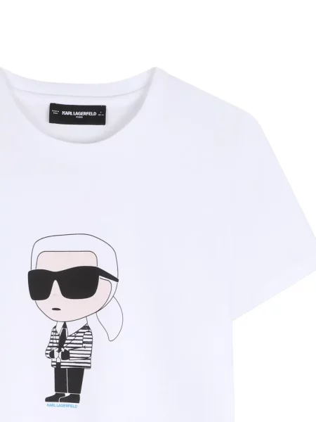 Dětské tričko Karl Lagerfeld bílé