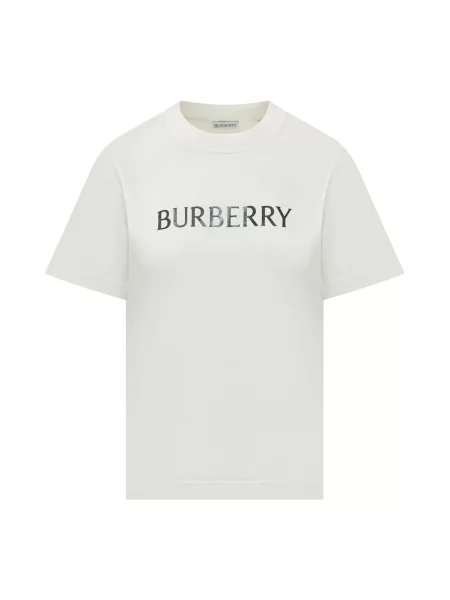 Koszulka Burberry z logo biała