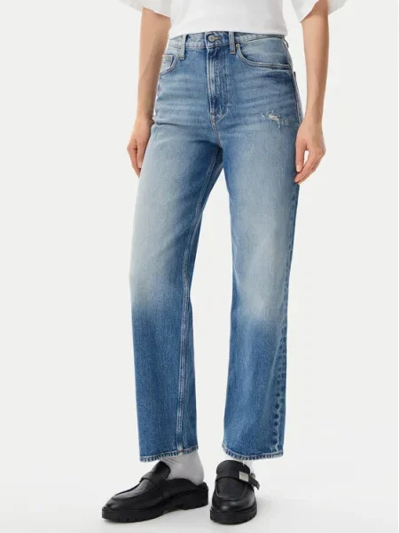 Tommy Jeans Дънки Layla Straight Fit син