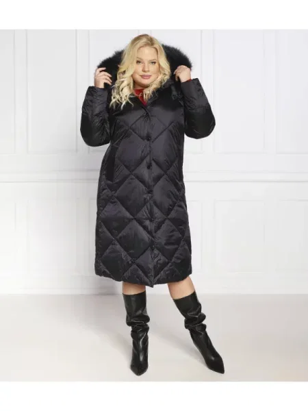 Persona by Marina Rinaldi Kabát PASTELLO plus size | Straight fit fekete