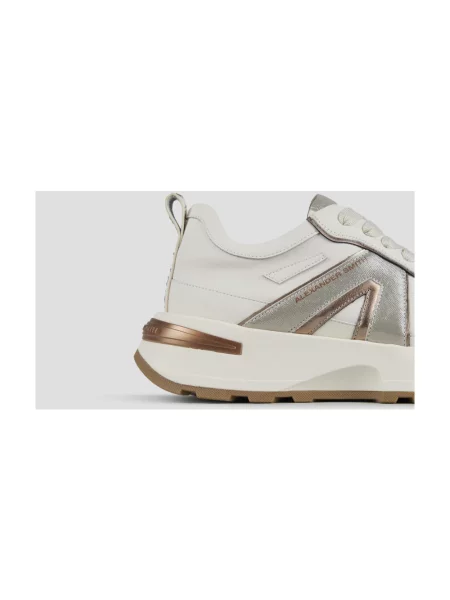 Sneakersy Alexander Smith z logo białe