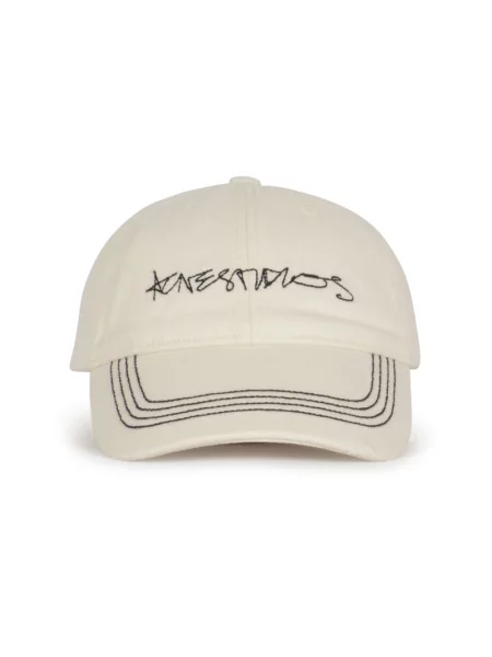 Czapka z daszkiem Acne Studios biała