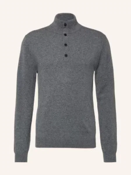Reiss Sweter Z Kaszmiru Typu Troyer Prince grau szary