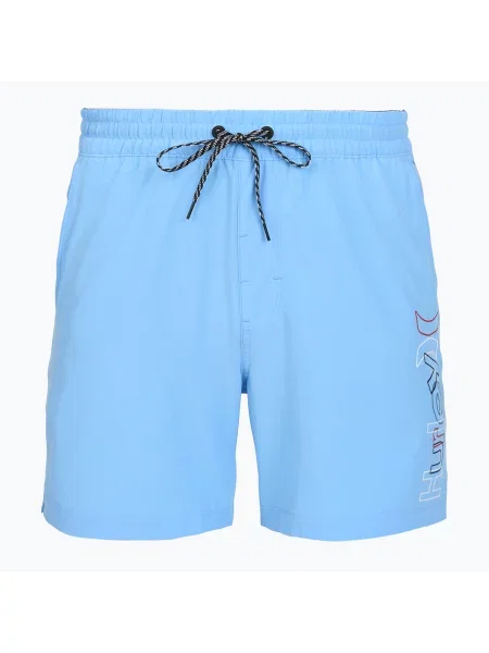 Pantaloni scurți de baie pentru bărbați Hurley Crossover Volley Swim Short Photo Blue albastru