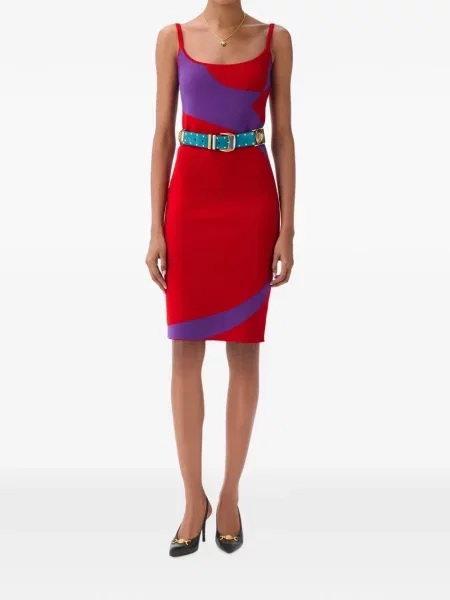Rochie mini Versace de lână roșu