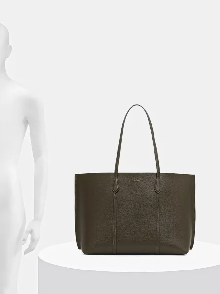 Кожаная сумка шоппер Tory Burch