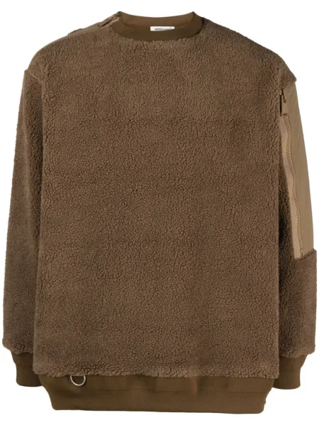 Pulover Undercover din fleece maro
