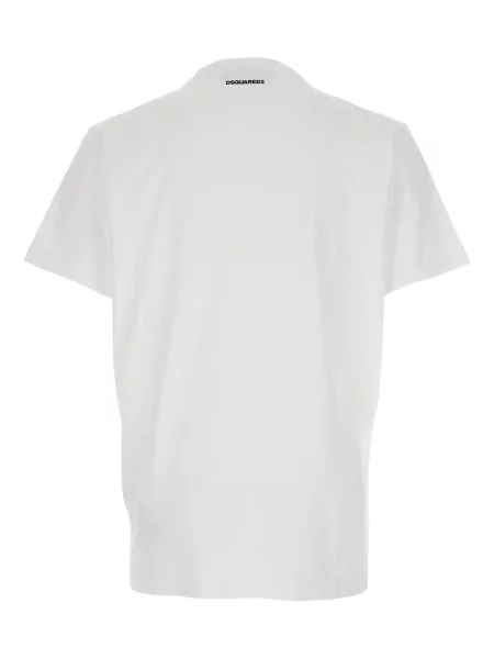 Tricou Dsquared2 cu imagine alb