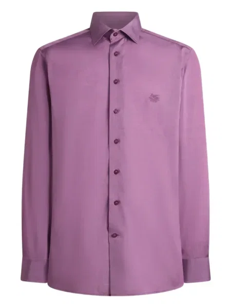 Cămașă Etro cu broderie violet