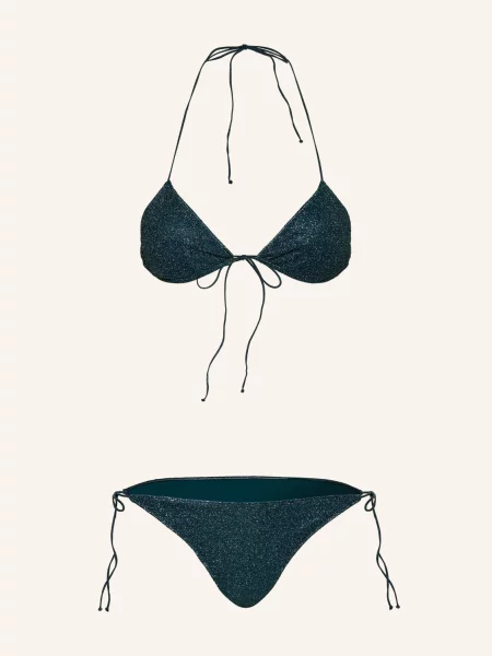 Oséree Bikini Trójkątne Lumiere Z Błyszczącą Przędzą blau