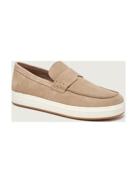 Hogan Pantofi loafer | piele întoarsă bej