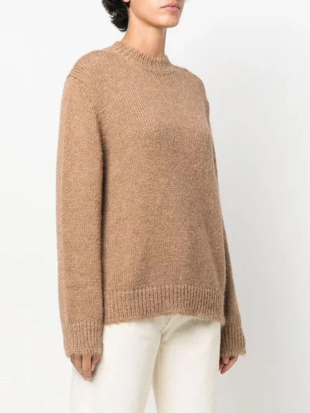 Vilnonis megztinis Jil Sander ruda