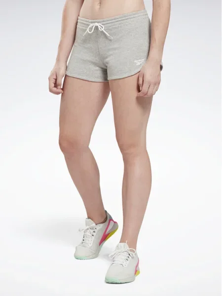 Reebok Спортни шорти Identity French Terry Shorts сив