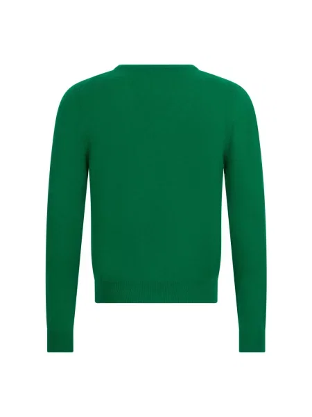 Sweter Malo z dekoltem w serek zielony