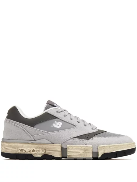 Sneakerși New Balance 327 din piele de căprioară negru