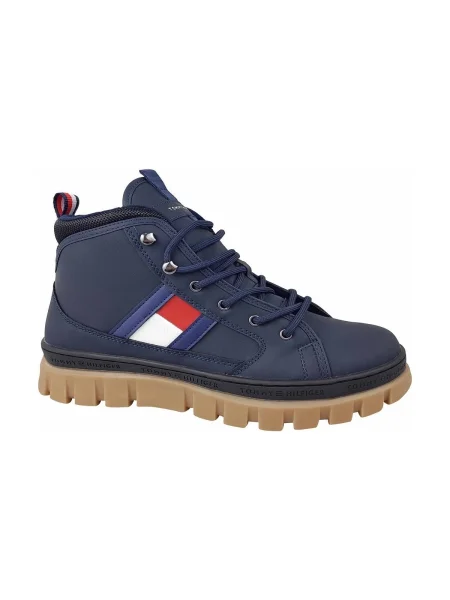 Členkové topánky Tommy Hilfiger modrá